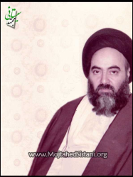 تمثال آيت الله العظمي سيد محمود مجتهد سيستاني در سن 49 سالگي